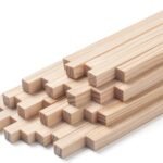 Square Wooden Dowels - 5/16" x 15", 30 PCS