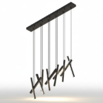Revit - 3D - Light - Chaotic - Linear Chandelier