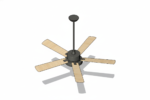 Revit - 3D - Light - Contemporary - Ceiling Fan