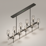 Revit - 3D - Light - Contemporary - Linear Chandelier 1