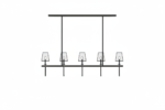 Revit - 3D - Light - Contemporary - Linear Chandelier 1 - Image 3