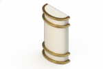 Revit - 3D - Light - Craftsman - Sconce Flush