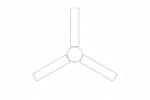 Revit - 3D - Light - Generic - Ceiling Fan - Image 3