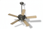 Revit - 3D - Light - Tulip - Ceiling Fan