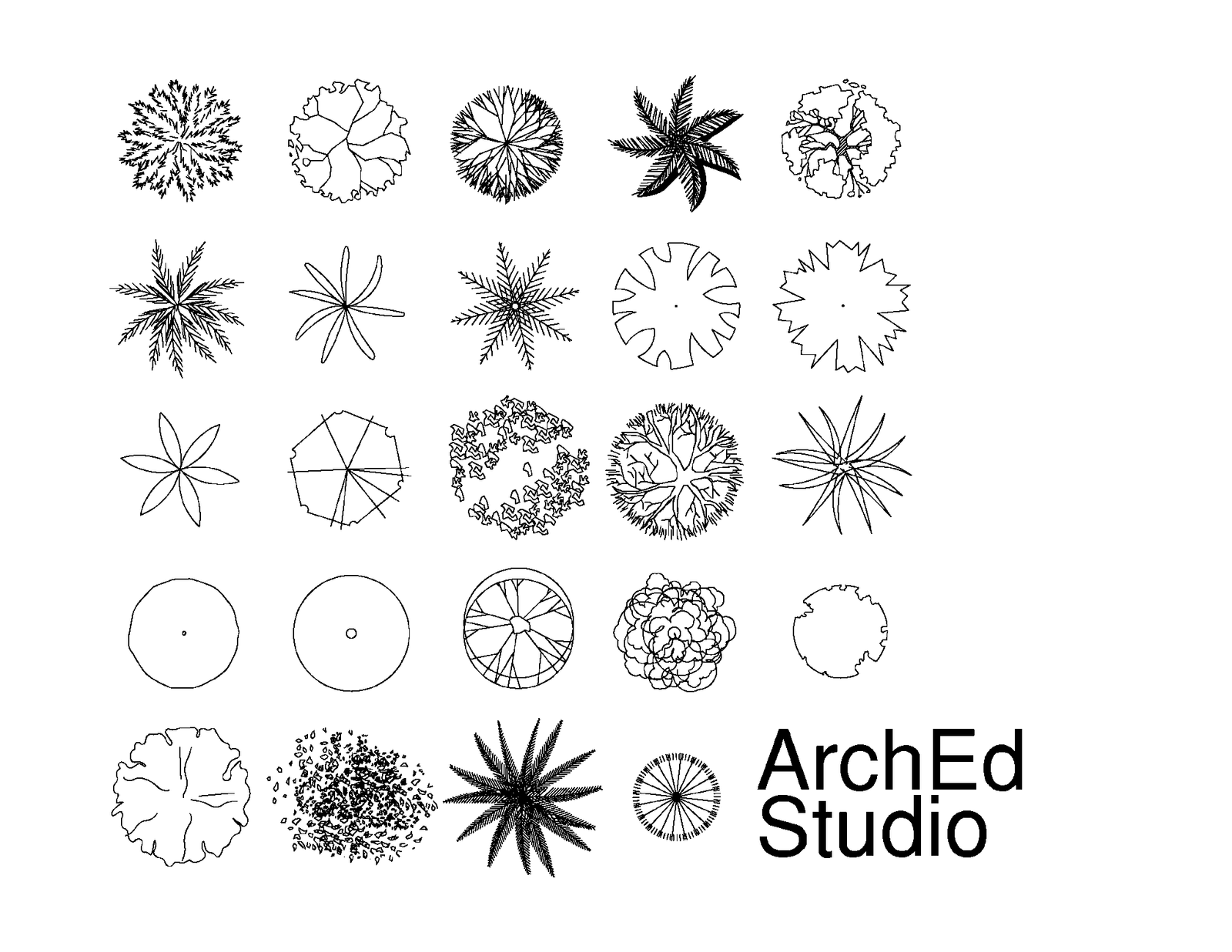 Auto CAD – Trees – ArchEd Studio